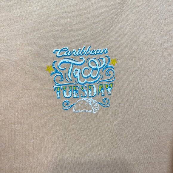 Caribbean Taco Tuesday T-Shirt Mens 3XB Big Peach Food Truck Graphic Casual - Picture 4 of 10